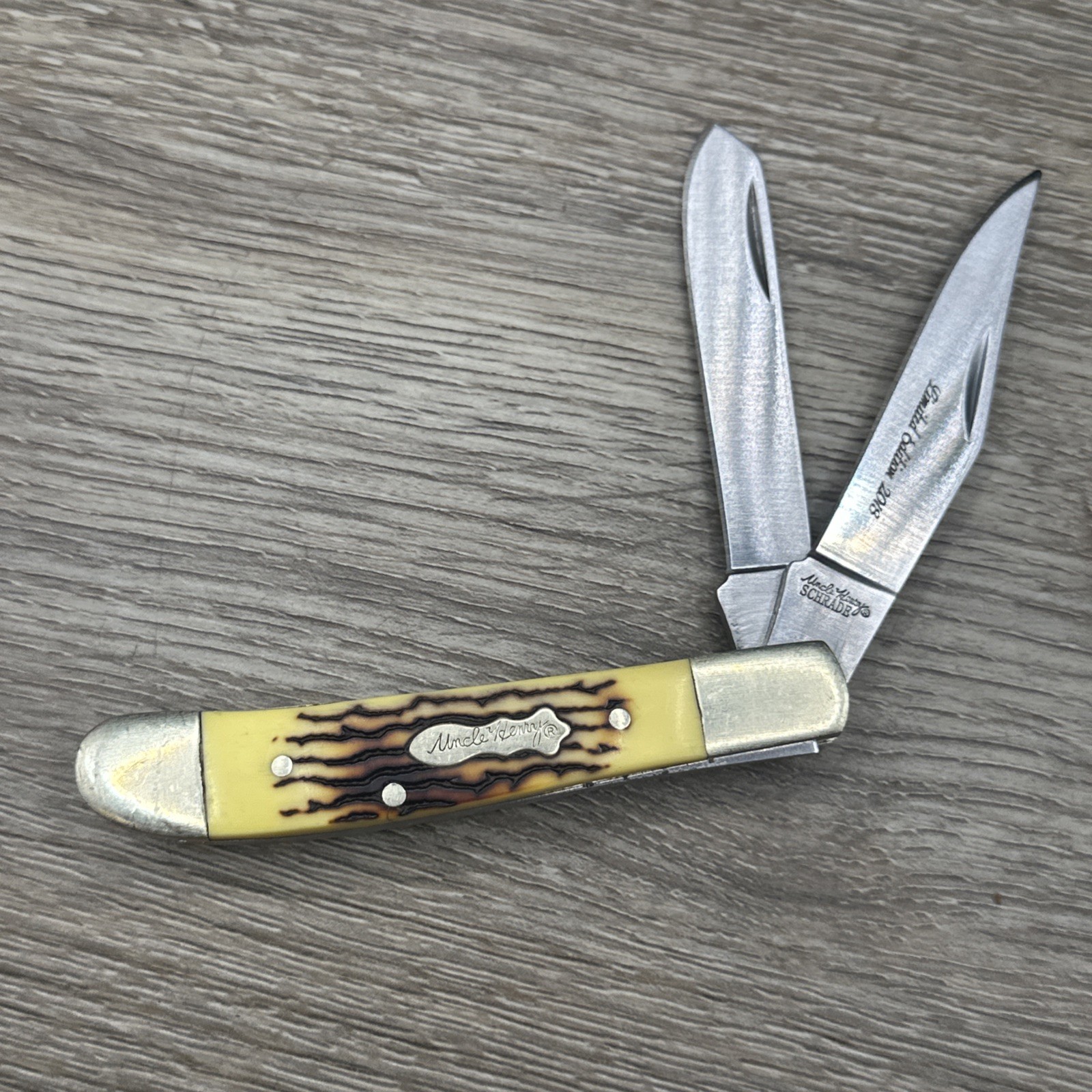 Schrade Uncle Henry 1085955 Rancher Stagalon Handle Folding Pocket Knife