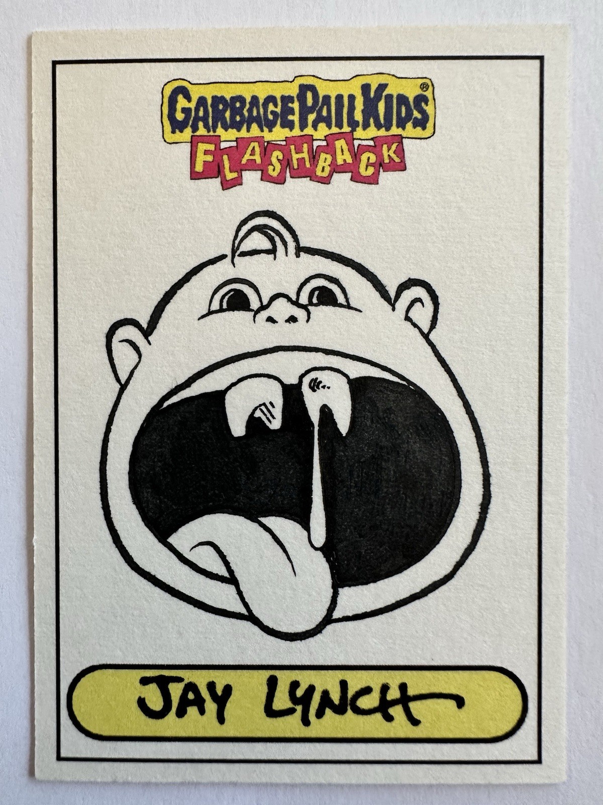 Topps Garbage Pail Kids Sketch Jay Lynch 2010 Autograph Flashback GPK
