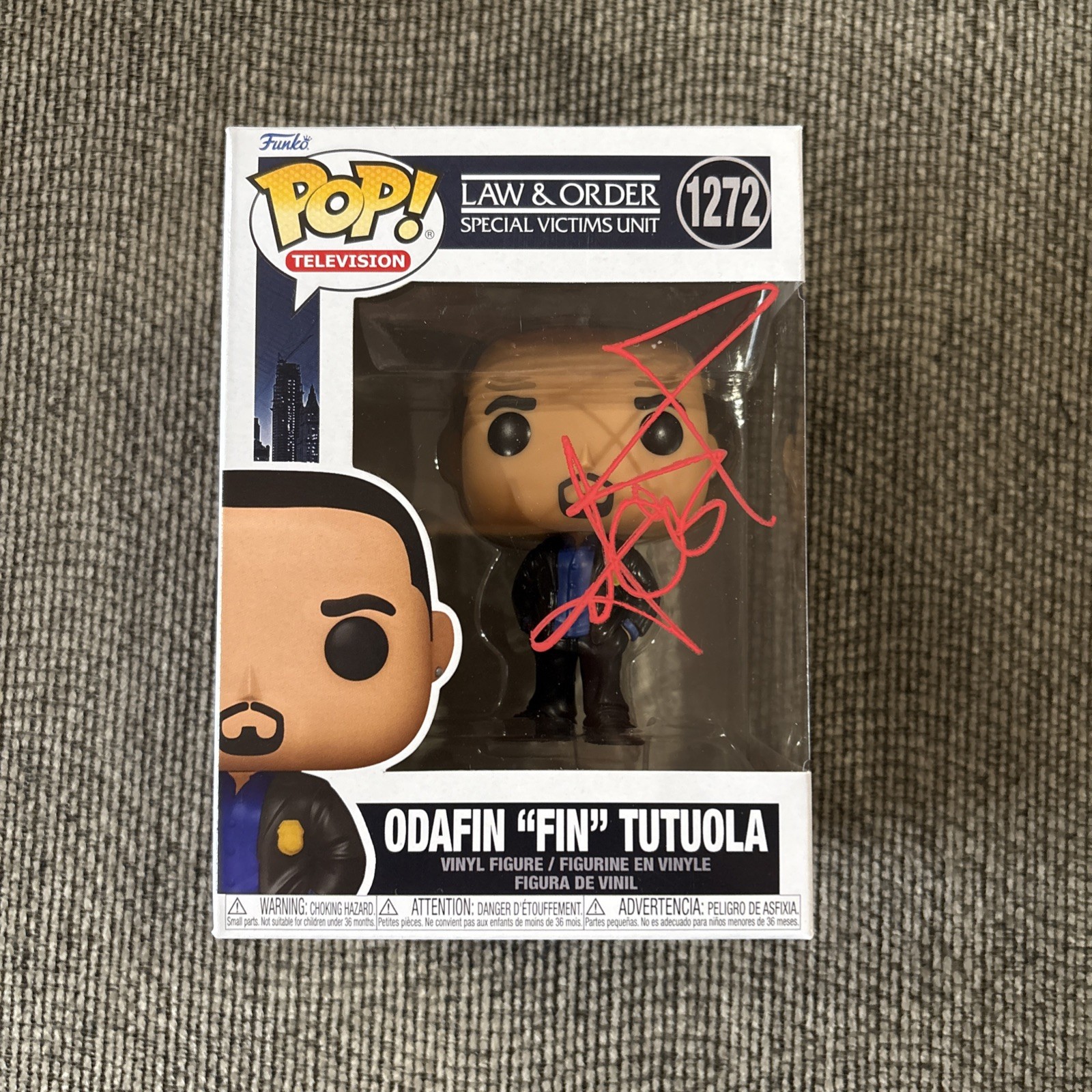 Ice-T Signed Law & Order SVU Odafin “Fin” Tutuola Funko Pop #1272 Autographed