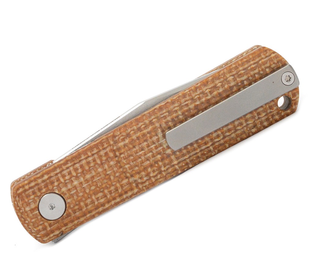 Boker Solingen BRLW Flip Barlow Folding Knife 2.6″ MagnaCut Blade Jute Micarta