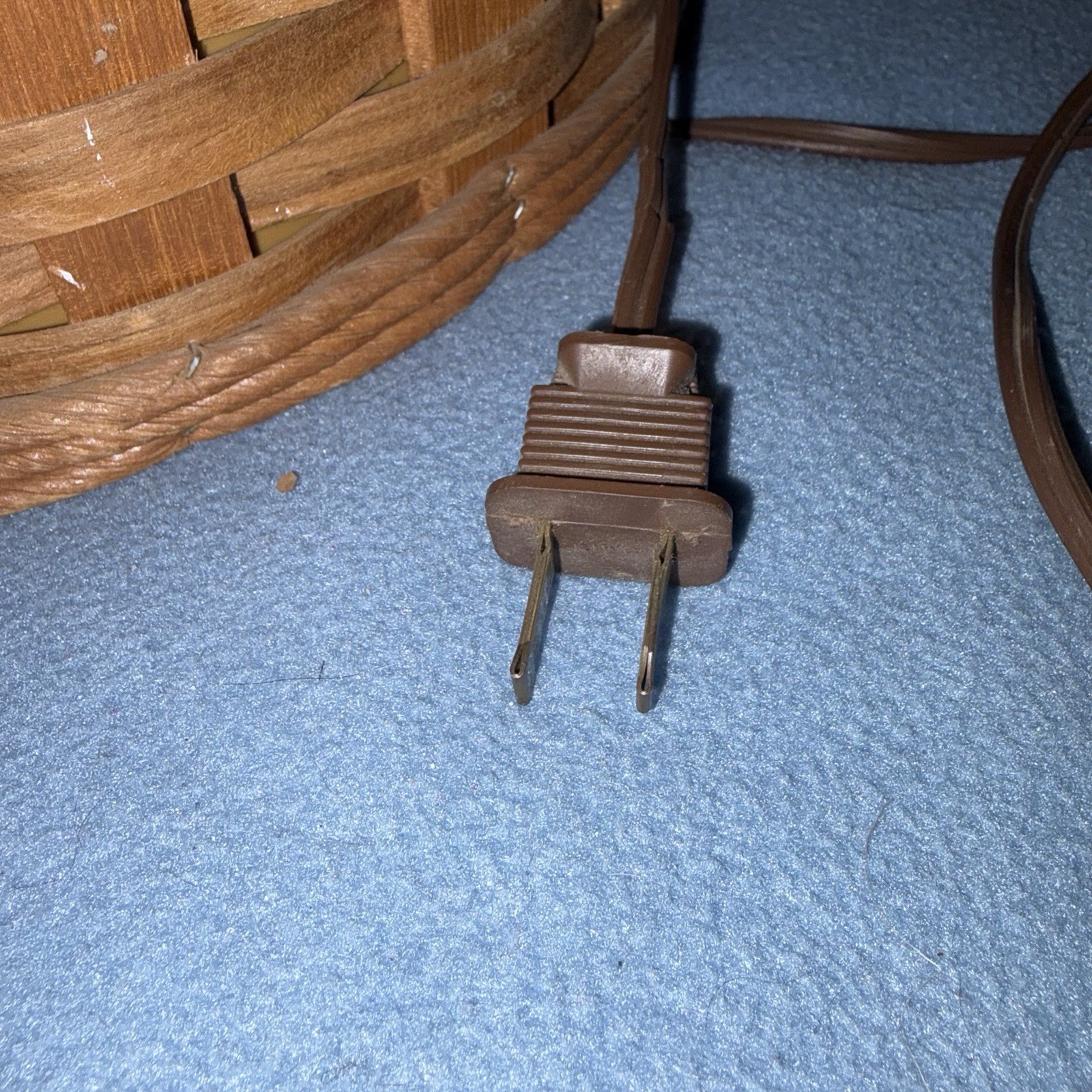 VTG Magic Plantern Planter Portable Lamp Hall Barkan Woven Wicker READ Corded