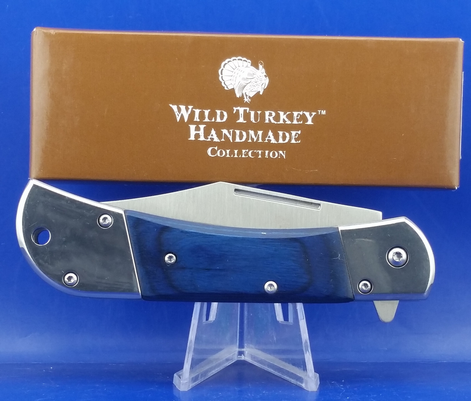 WILD TURKEY HANDMADE SPRING ASSISTED KNIFE WTH-1263BL