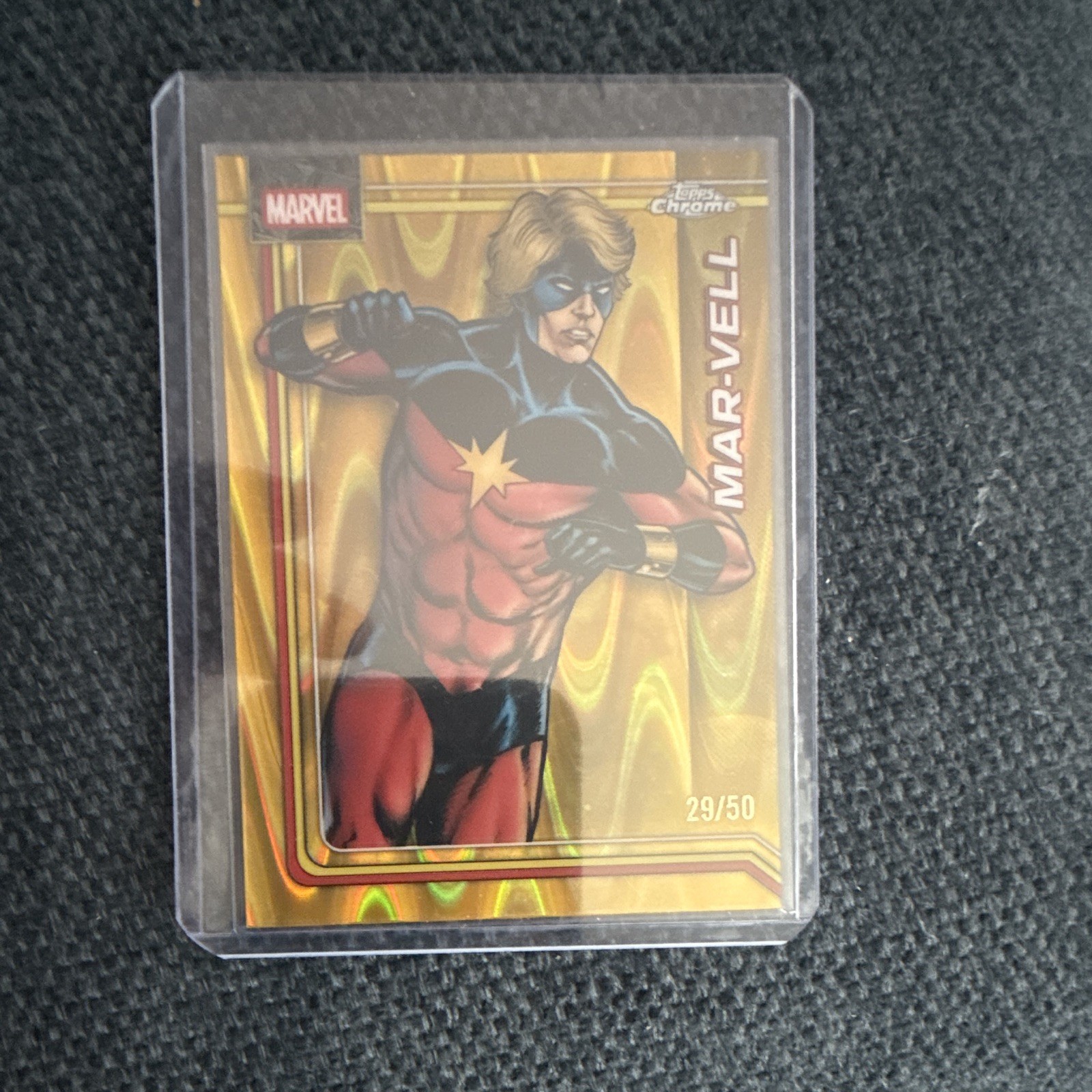 Topps 2023 Topps Chrome Marvel Mar-Vell #135 Serial Numbered 29/50