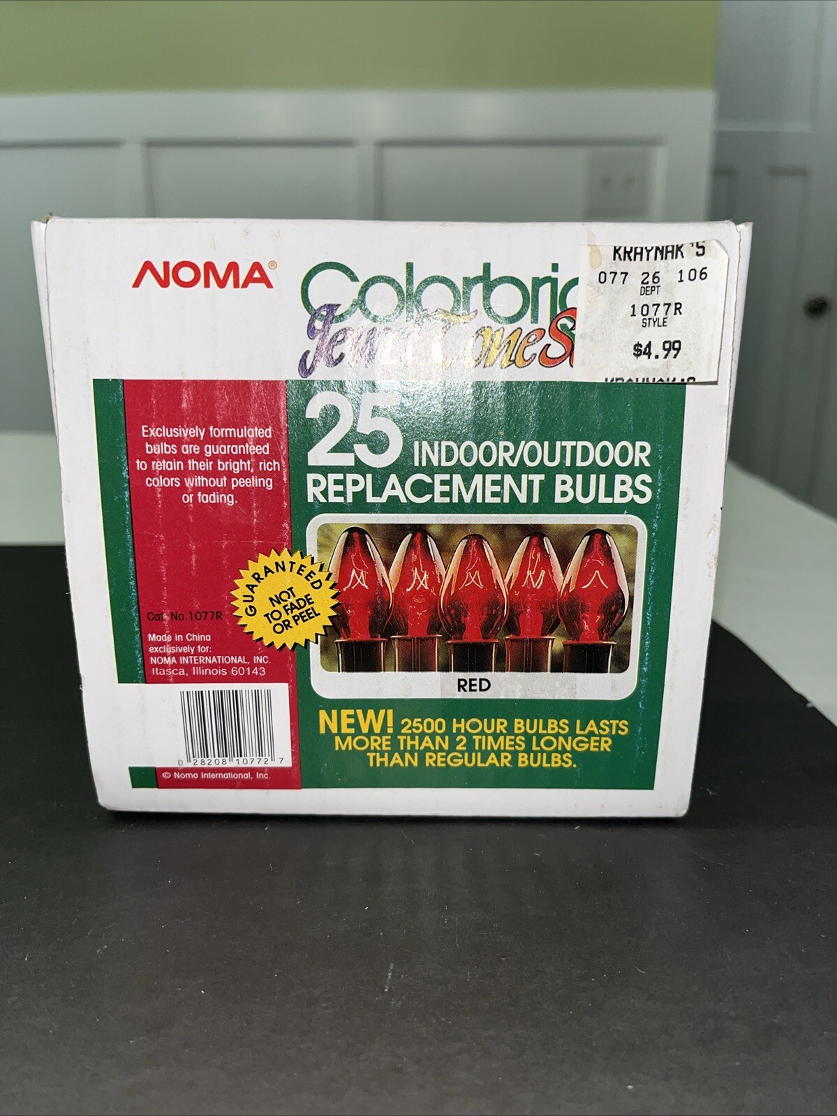 VTG Noma Colorbright Jewel ToneSeries 25 Indoor/outdoor Replacement Bulbs RED