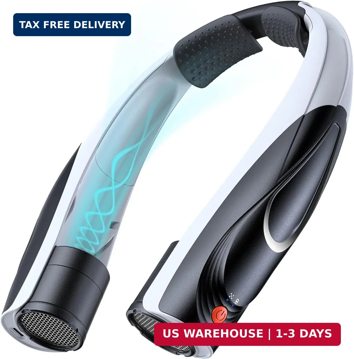 Portable Neck Fan – 6000mAh Rechargeable Personal Fan with 6 Speeds, 360° Coolin
