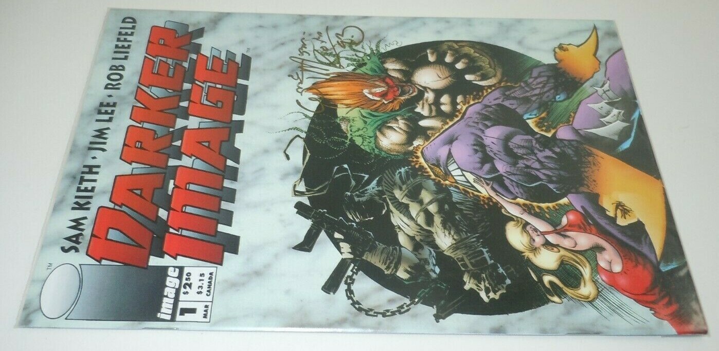 Darker Image #1 Comic SIGNED William Messner-Loebs 1st Appearance MAXX Deathblow