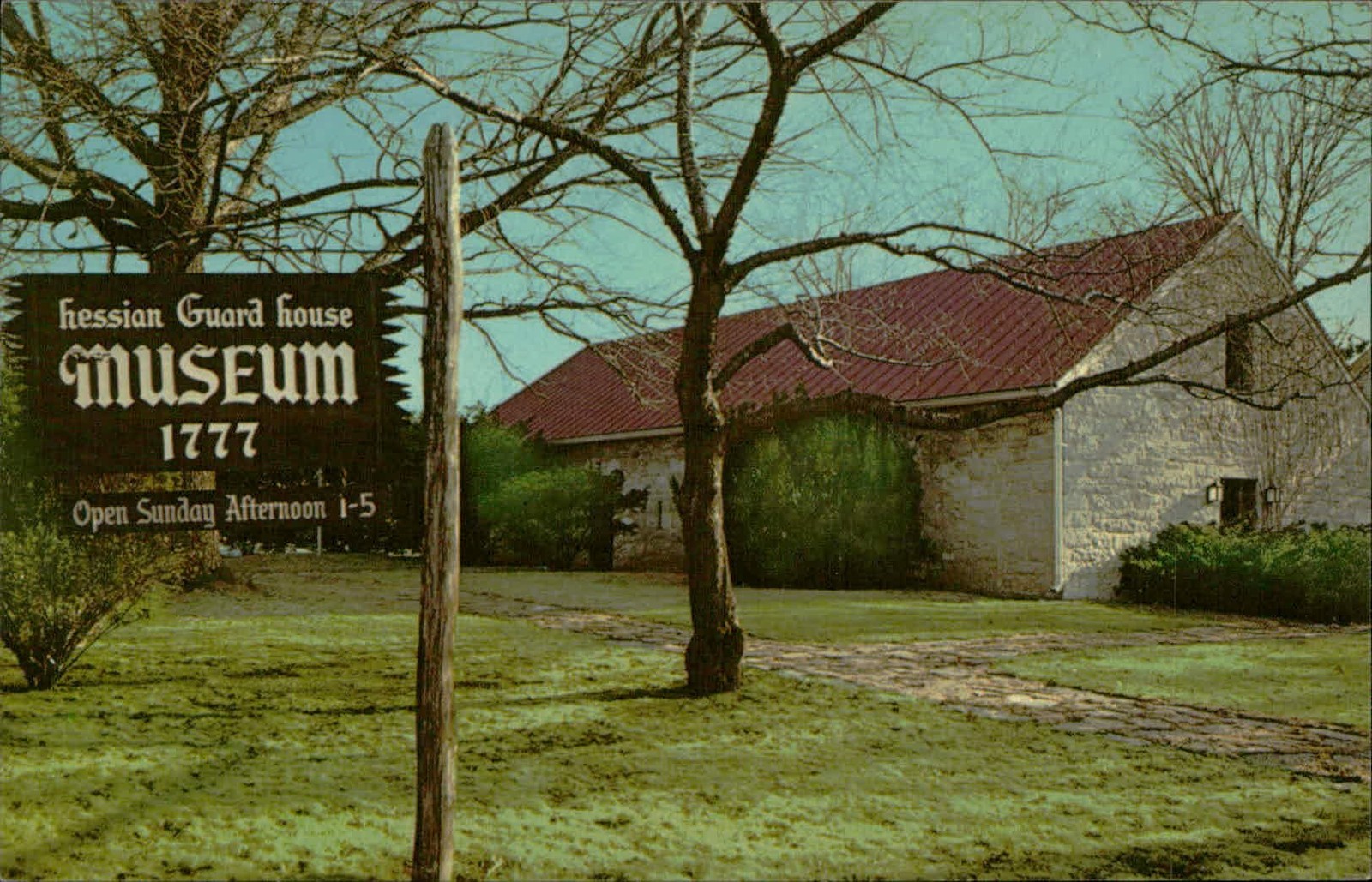 Postcard 1777 Hessian Guard House Museum postcard, Carlisle