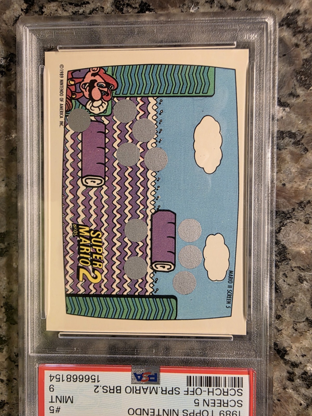 1989 Topps Nintendo Screen 5 Super Mario Bros.2