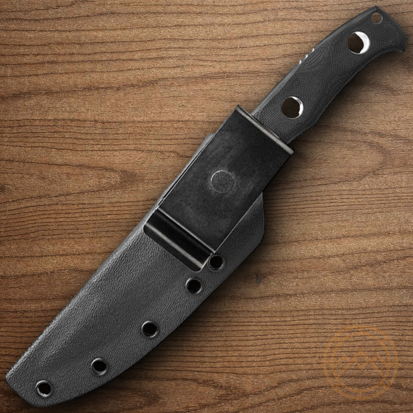 Al Mar Sere Operator Fixed Knife 4″ 154CM Steel Talon Blade Black G10 Handle