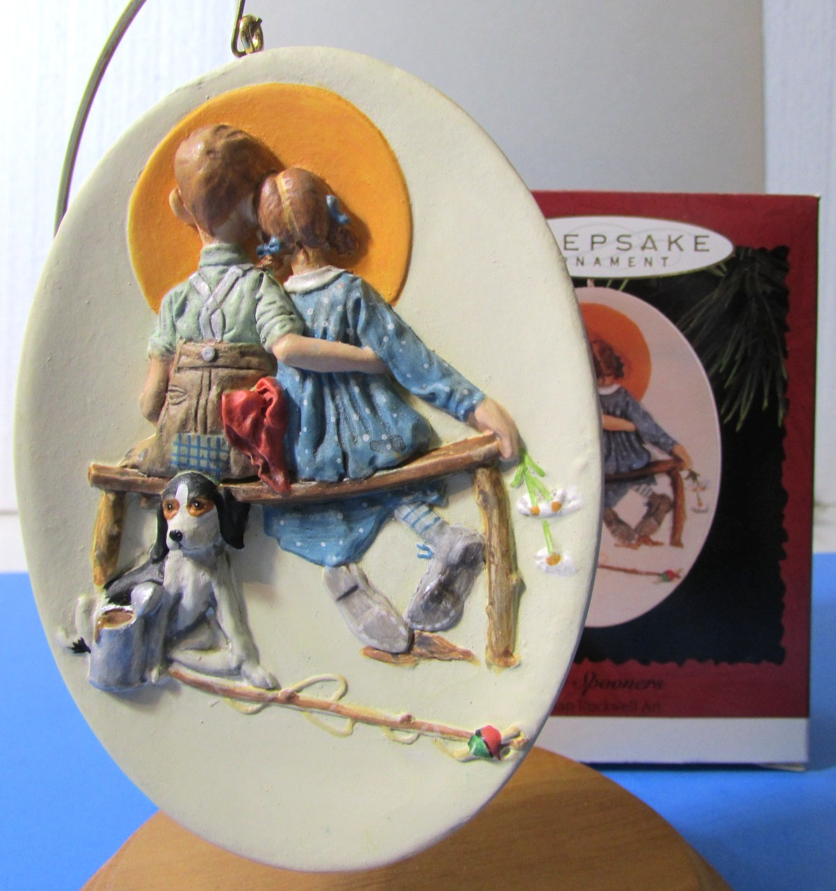 1996 Hallmark Ornament LITTLE SPOONERS Norman Rockwell
