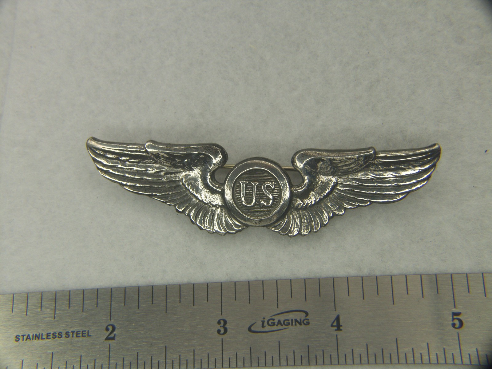 Military US Air Service 1920’s pilot wing Sterling Silver
