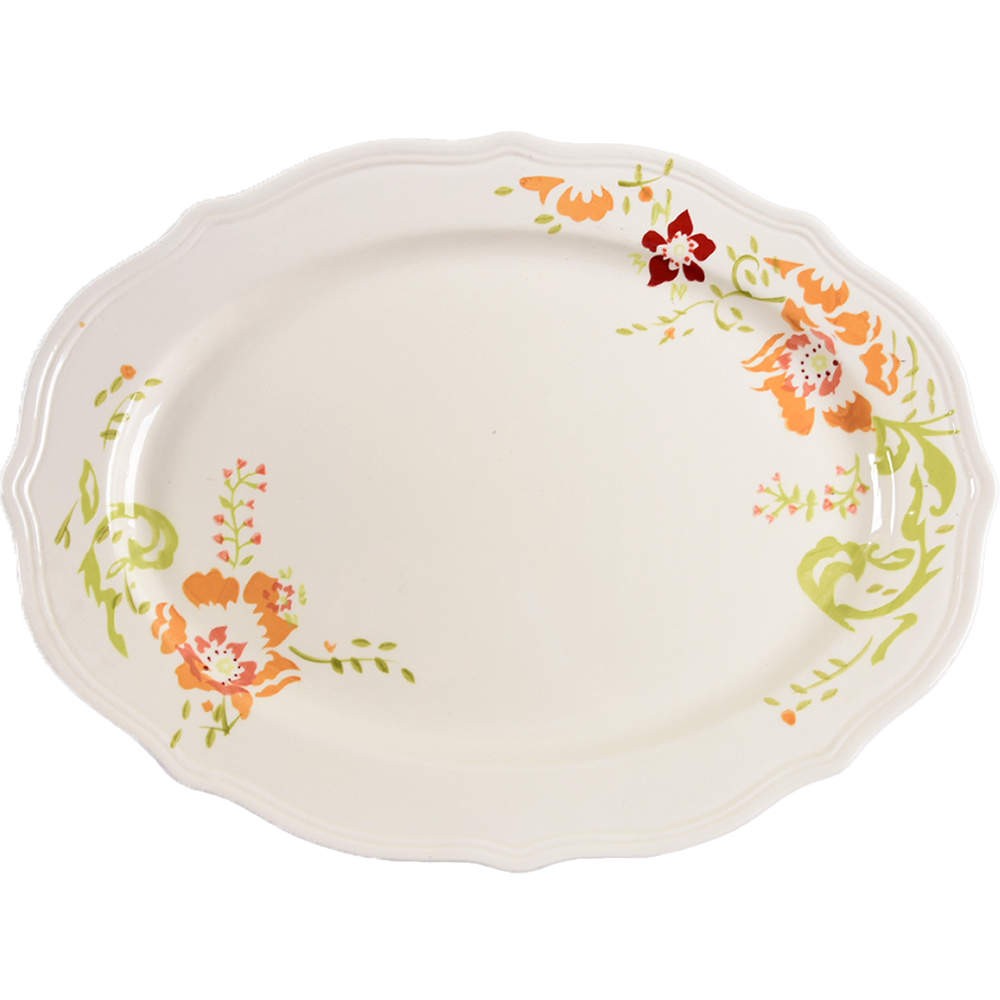 Better Homes and Gardens Citrus Blossoms Oval Serving Platter 8895947