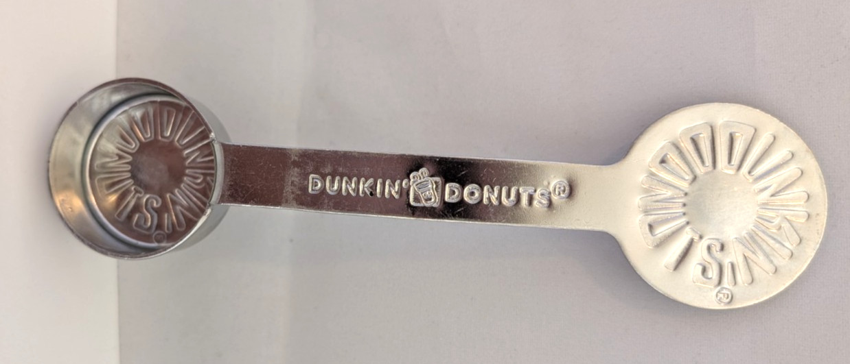 Dunkin Donuts Metal Coffee Measure Scoop Metal New 5779