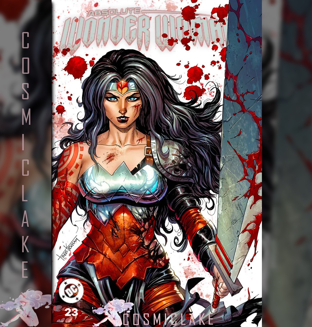 Absolute Wonder Woman #23 Battle Damage Kirkham Variant Presale 8/26☆