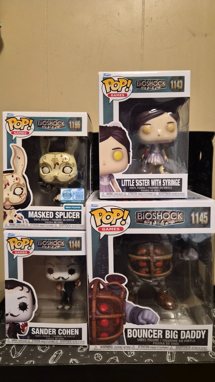 Funko Pop! NEW FULL BIOSHOCK SET With Funko Exclusive Masked Splicer