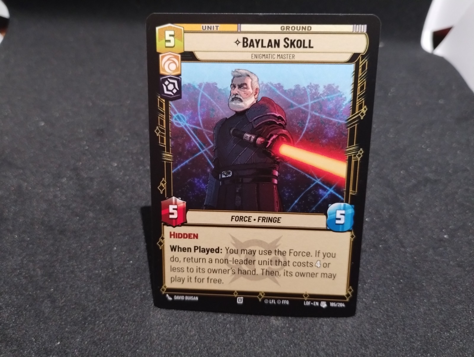 Baylan Skoll Enigmatic Master 185/264 JTL Star Wars Unlimited NM