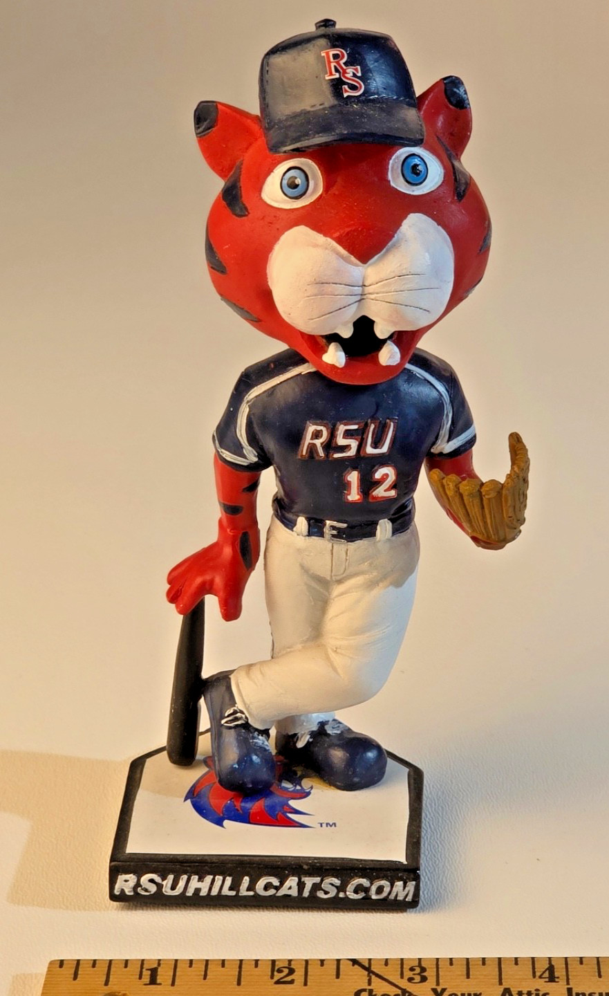 RSU Rogers State University Hellcats Mascot Bobblehead Baseball Figure Number 12