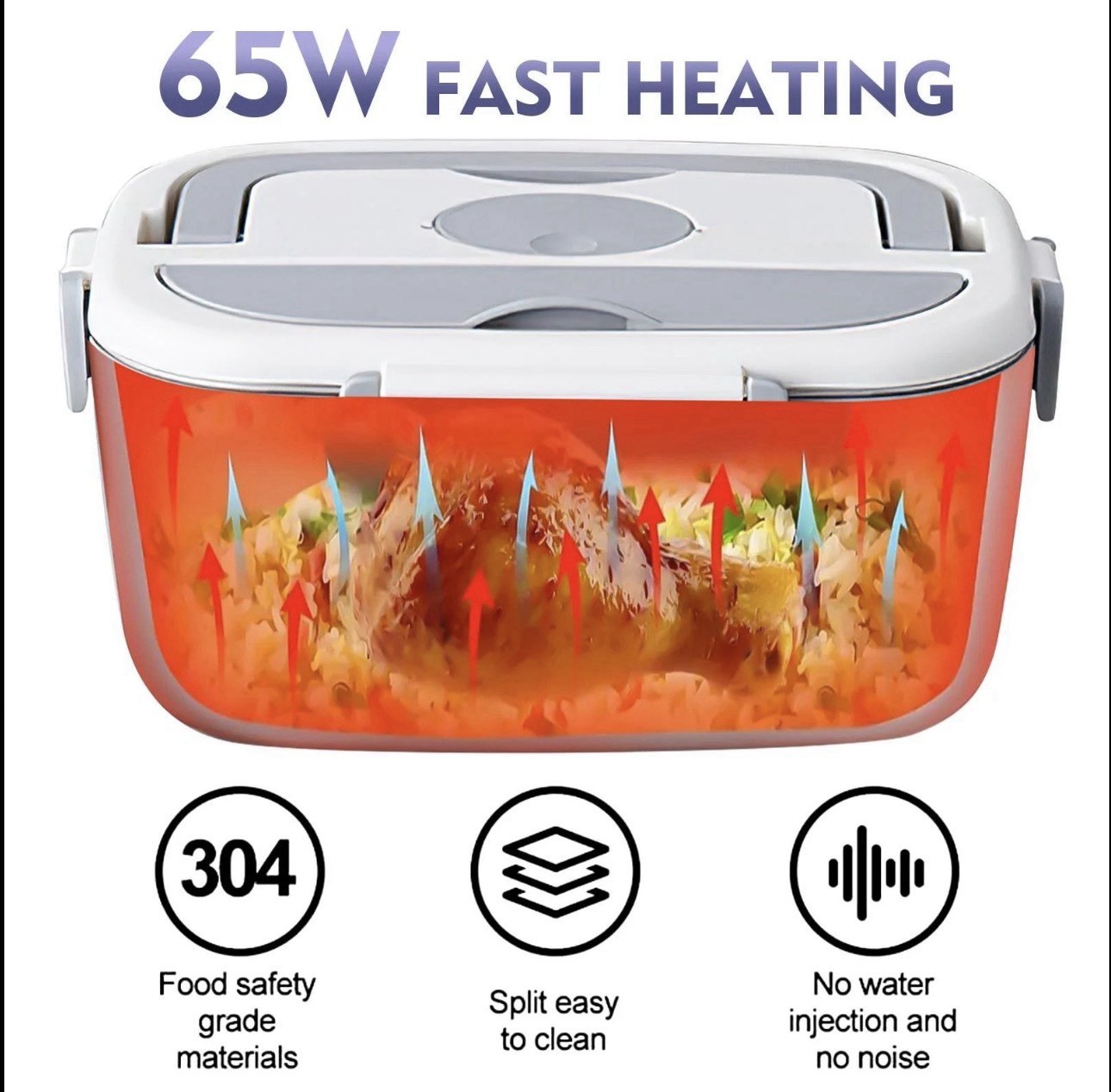 Adult Use 65wb Electric Lunch Box Food Warmer