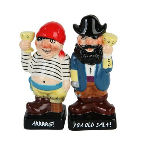 Captain Hook & Pirate Cheers Magnetic Salt & Pepper Shakers