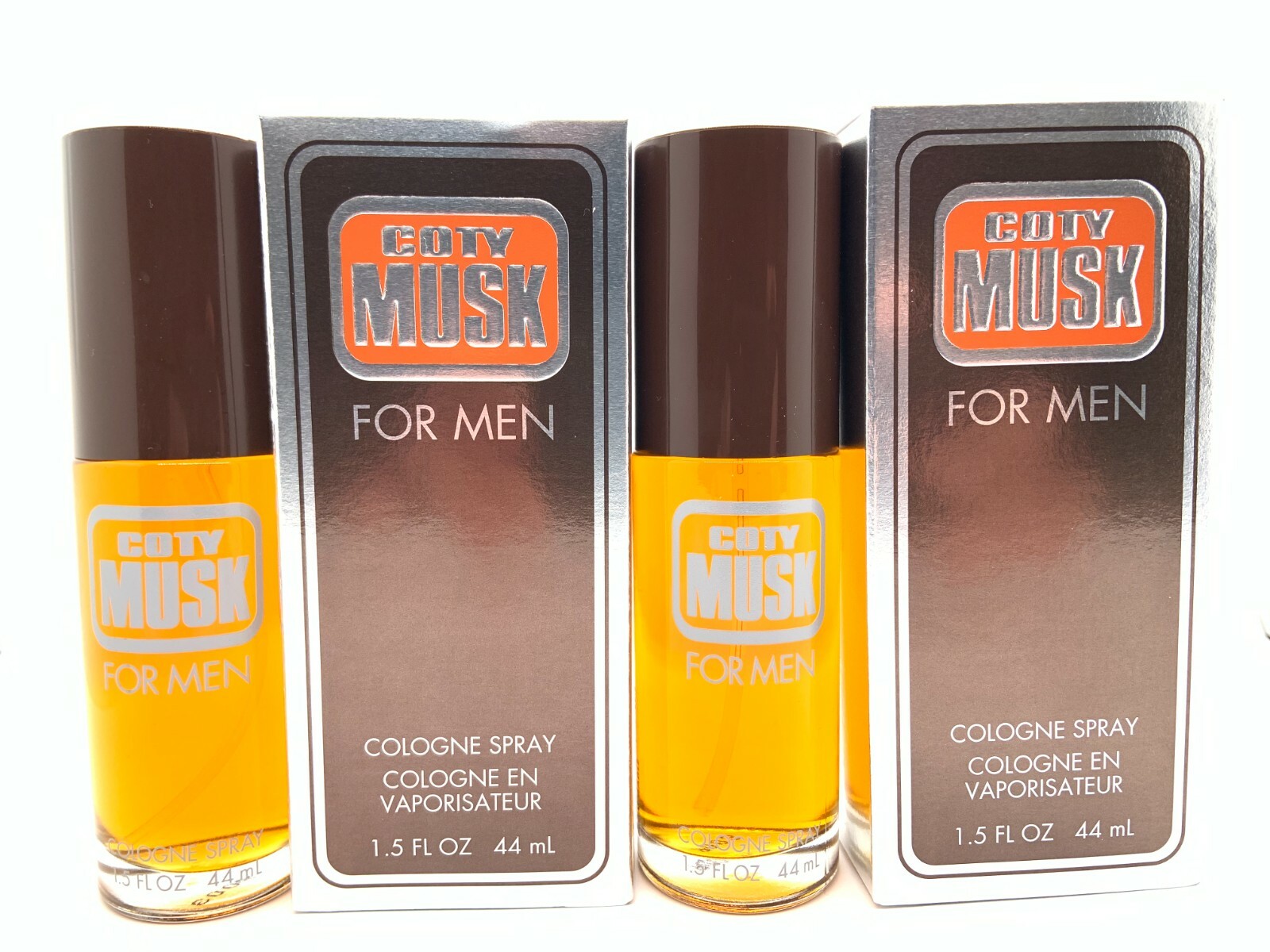 Lot of 2 Pc – Coty Musk 1.5 oz Cologne Spray, for Men Pack of 2 Pc – New in Box