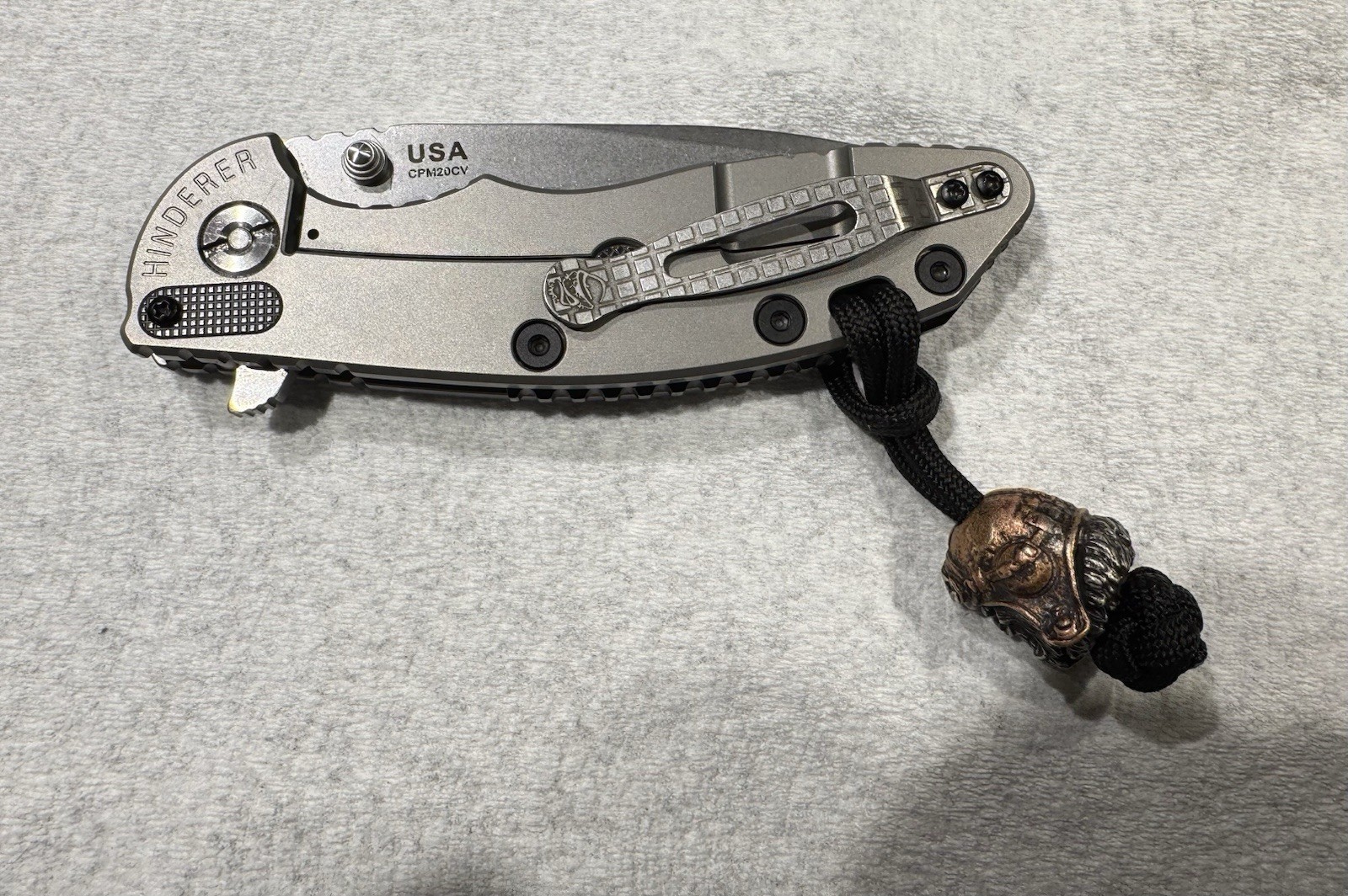 Monkey Edge Frag Pattern XM18 Titanium CPM20CV BLADE