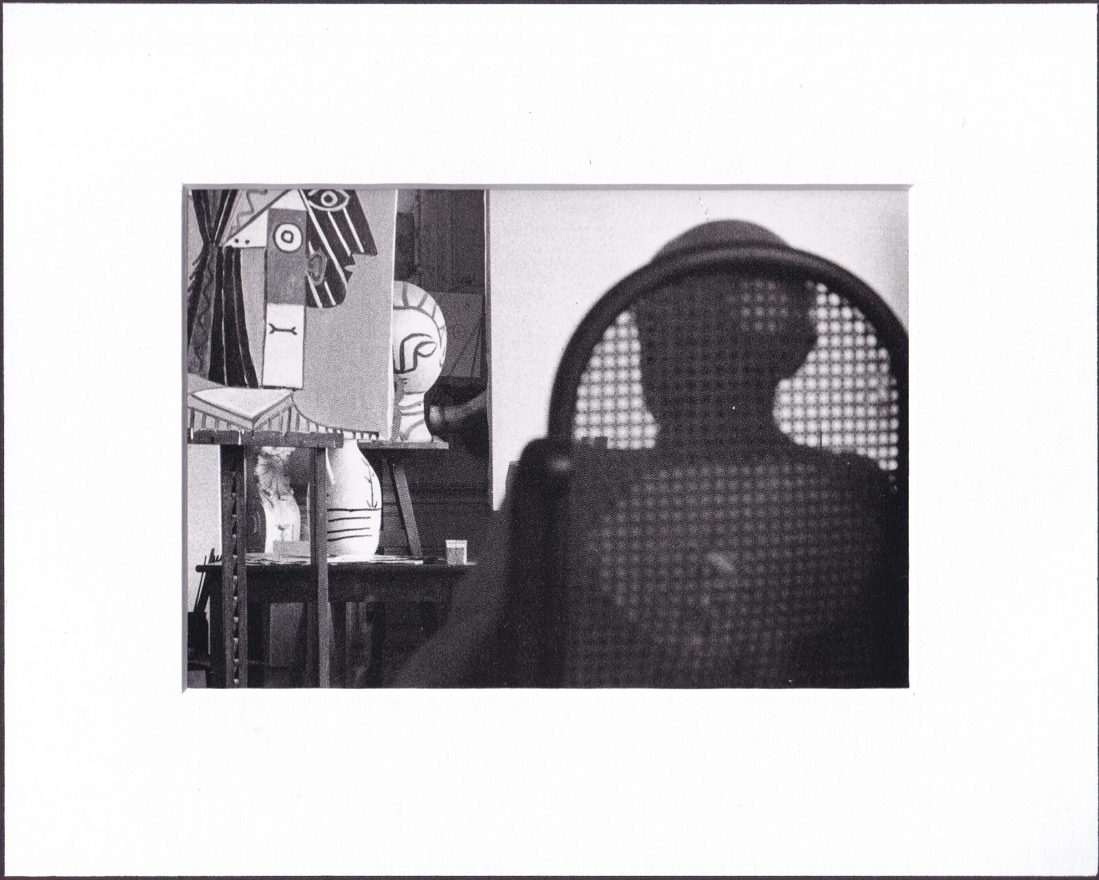 8X10″ Matted Print Art Photo Picture Pablo Picasso in Studio: Sitting in Chair