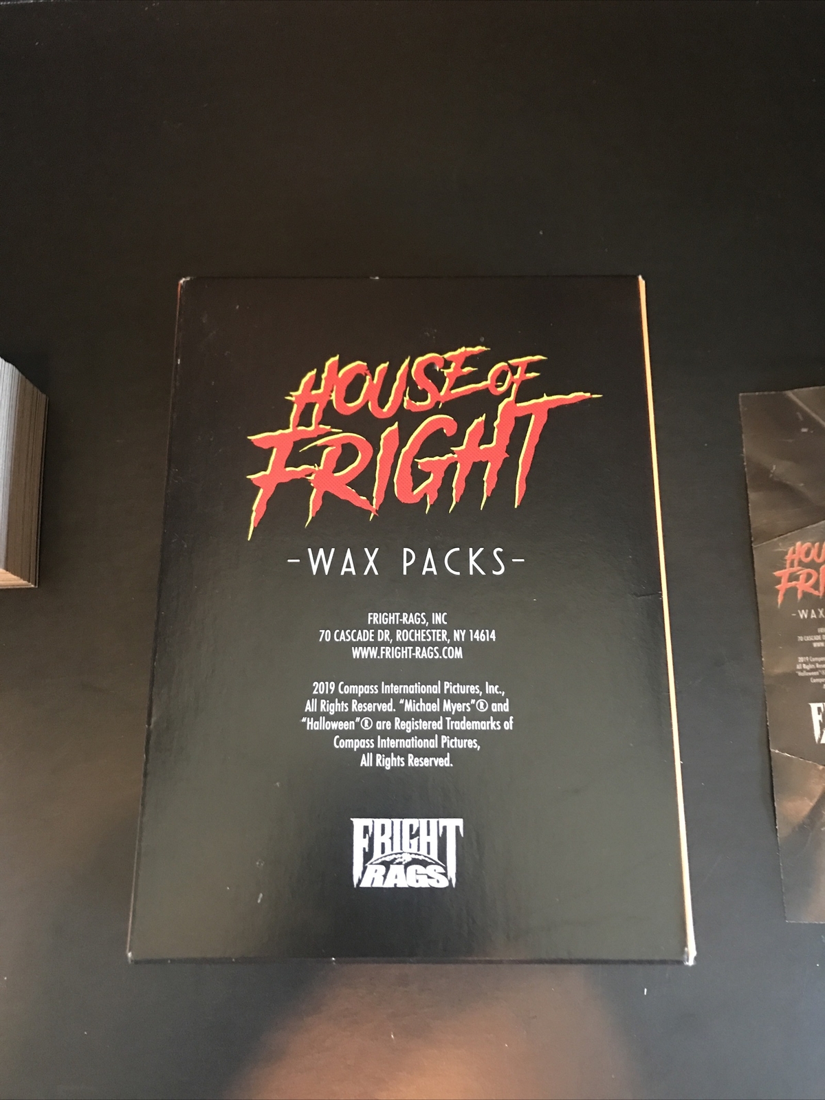 Fright Rags Halloween Complete Base Set + Checklist, Rare Box & Wrapper