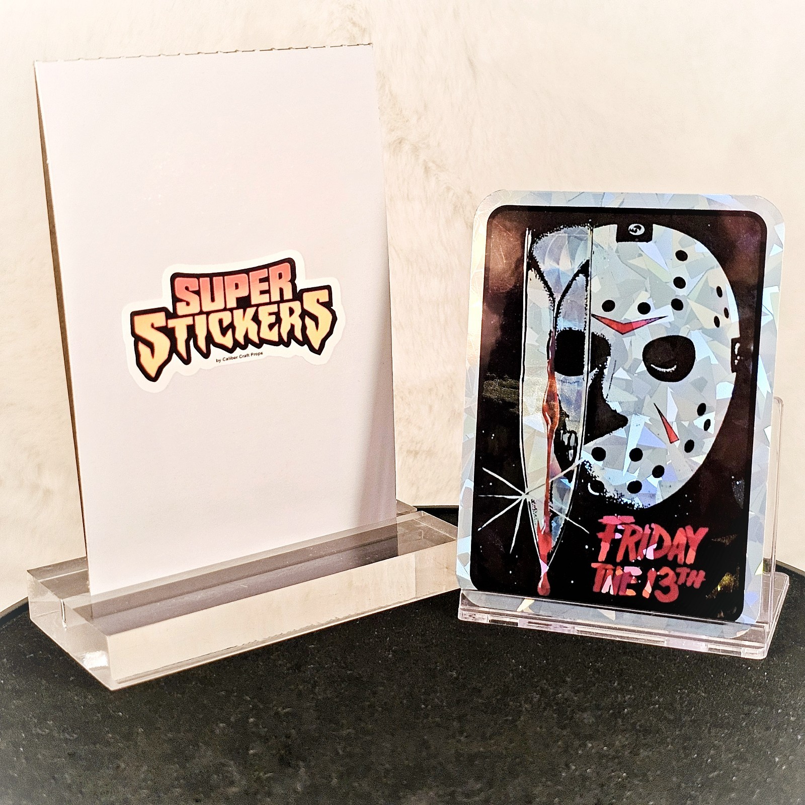 Vending Prism Super Sticker Vtg style 80s Horror Friday The 13th Jason Voorhees!
