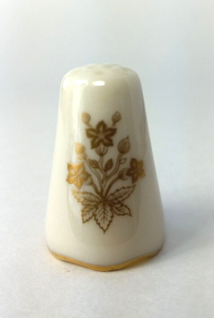 Vintage Lenox Thimble Special Made In USA Gilded Trim Floral