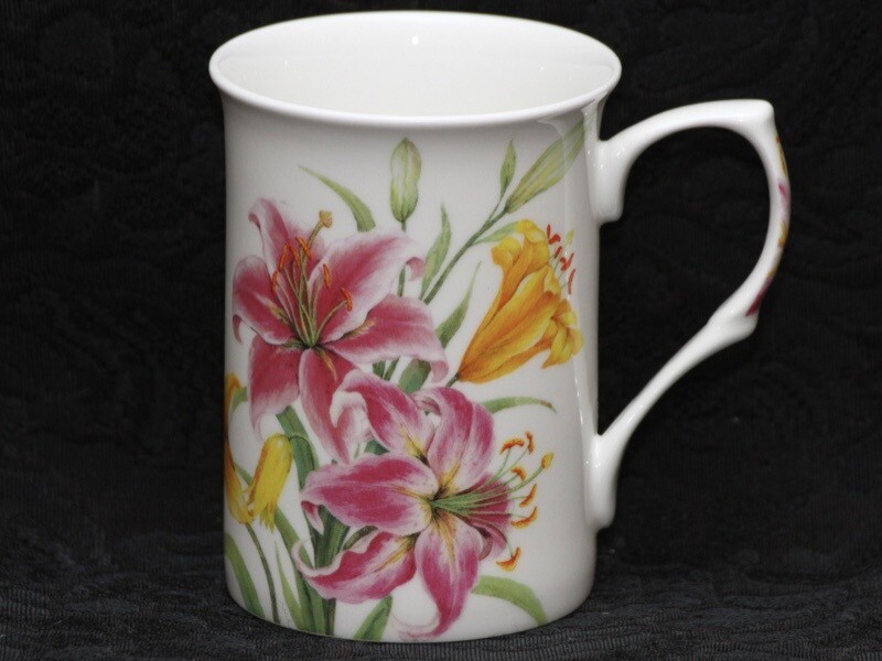 STECHCOL PINK LILY Bone China CAN Mug #2