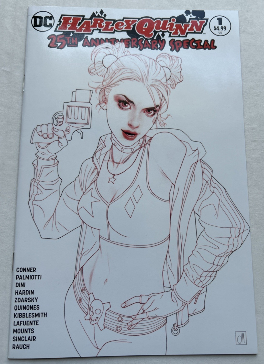 Harley Quinn 25th Anniversary Special #1 Joshua Middleton Jetpack Sketch Cover