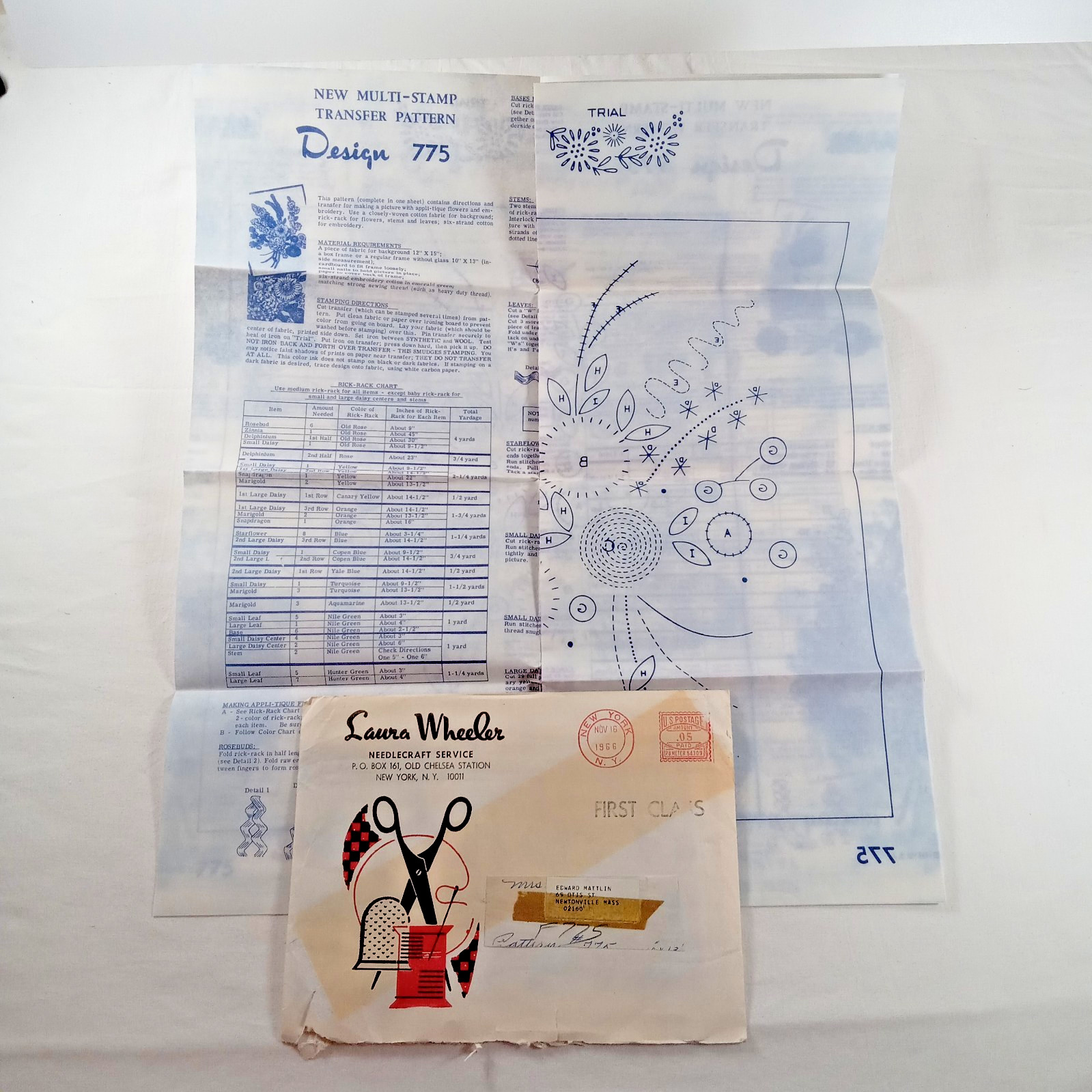 10 packages assorted vintage embroidery transfers McCalls Simplicity open, uncut