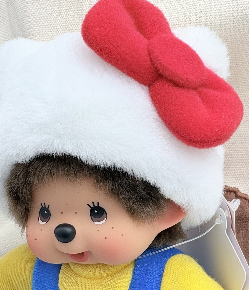 Sekiguchi Hello Kitty x Monchichi Plush- Sanrio Collaboration Limited Edition