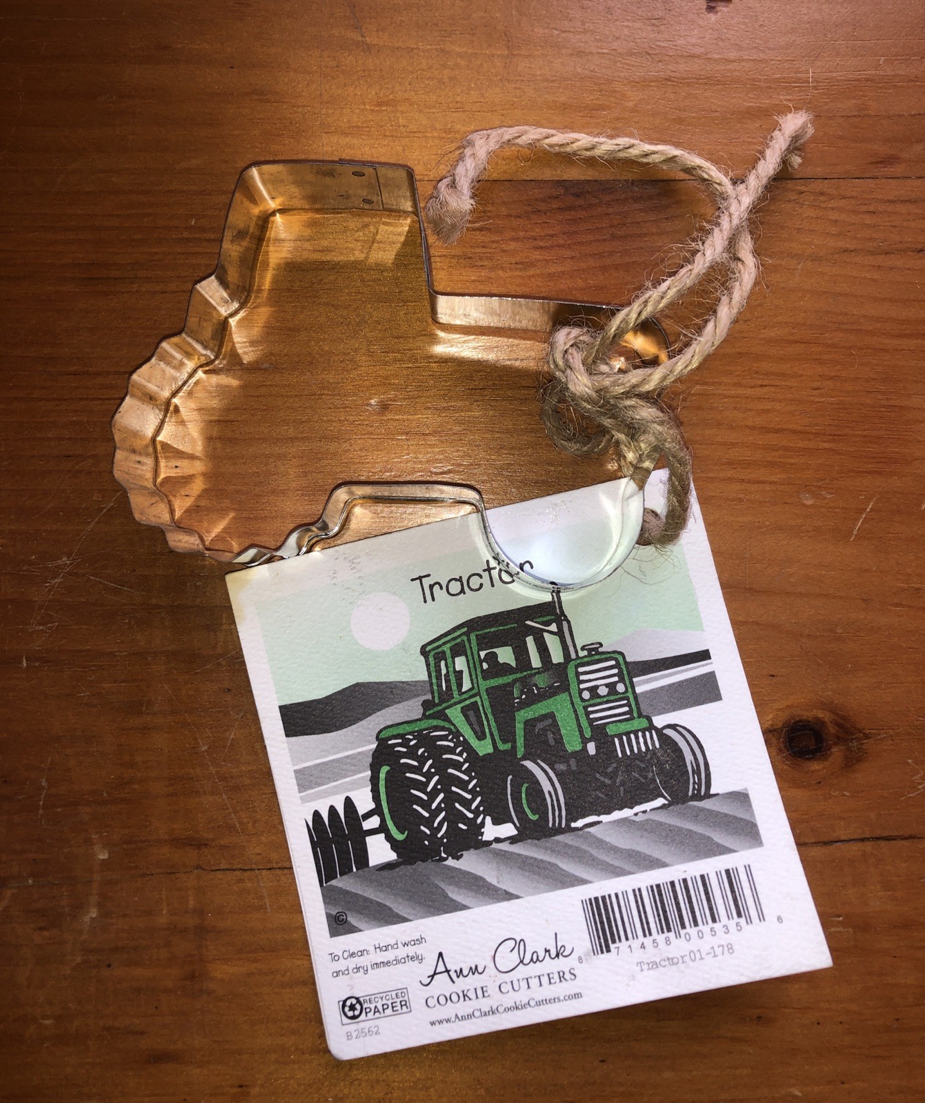 Ann Clark, 4 x 3 Inch, Tractor, Tin Plated Steel Cookie Cutter
