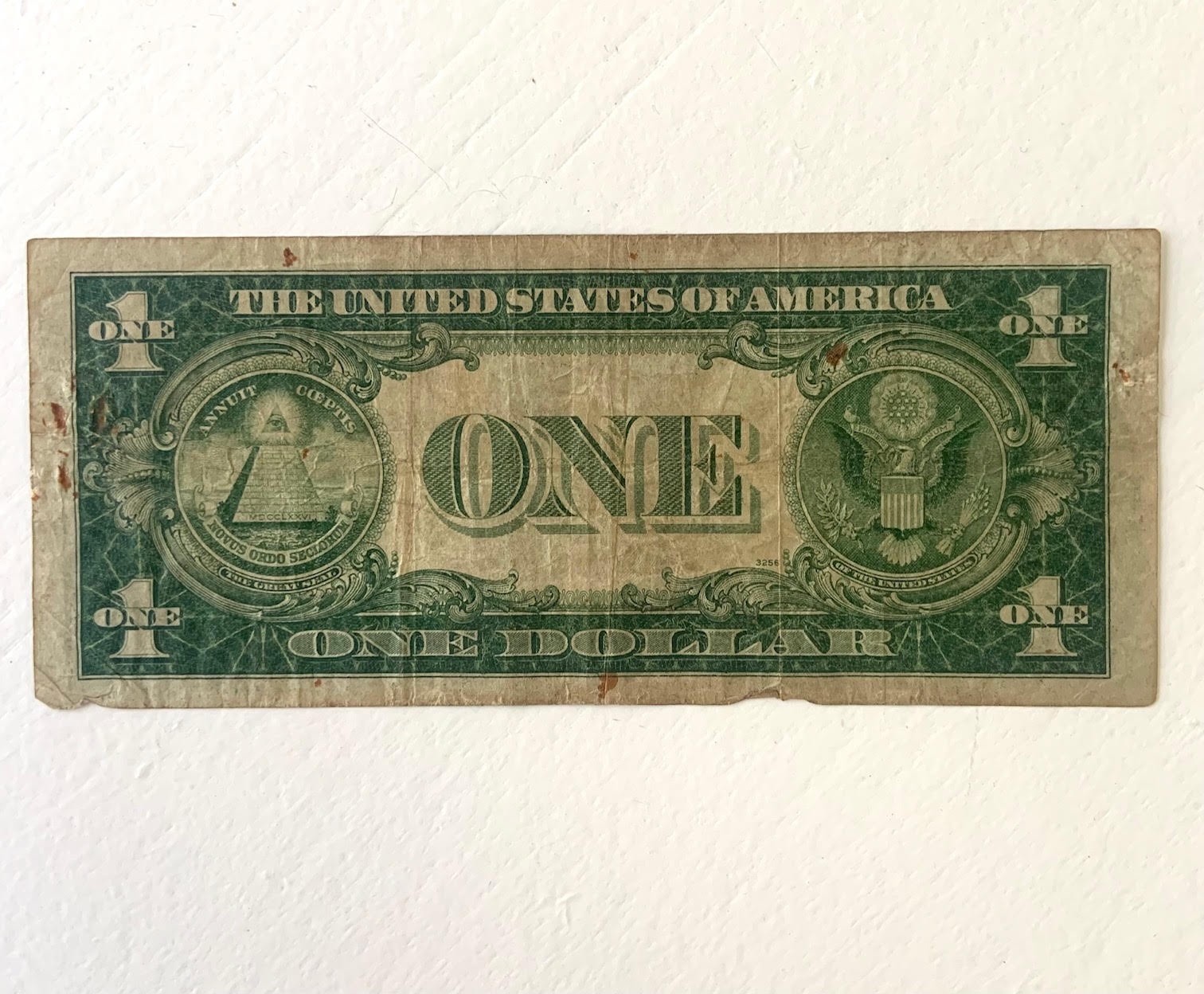 Signed ’35 silver certificate — Jack Benny, Larry Adler, and Martha Tilton. WWII