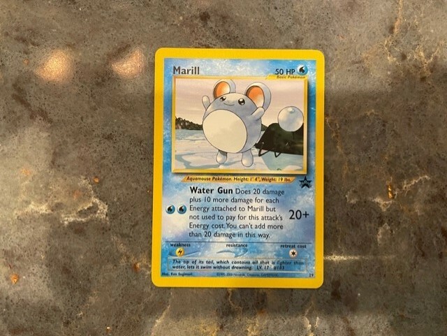 Marill #29 Black Star Promo Pokemon Card Wotc Never played