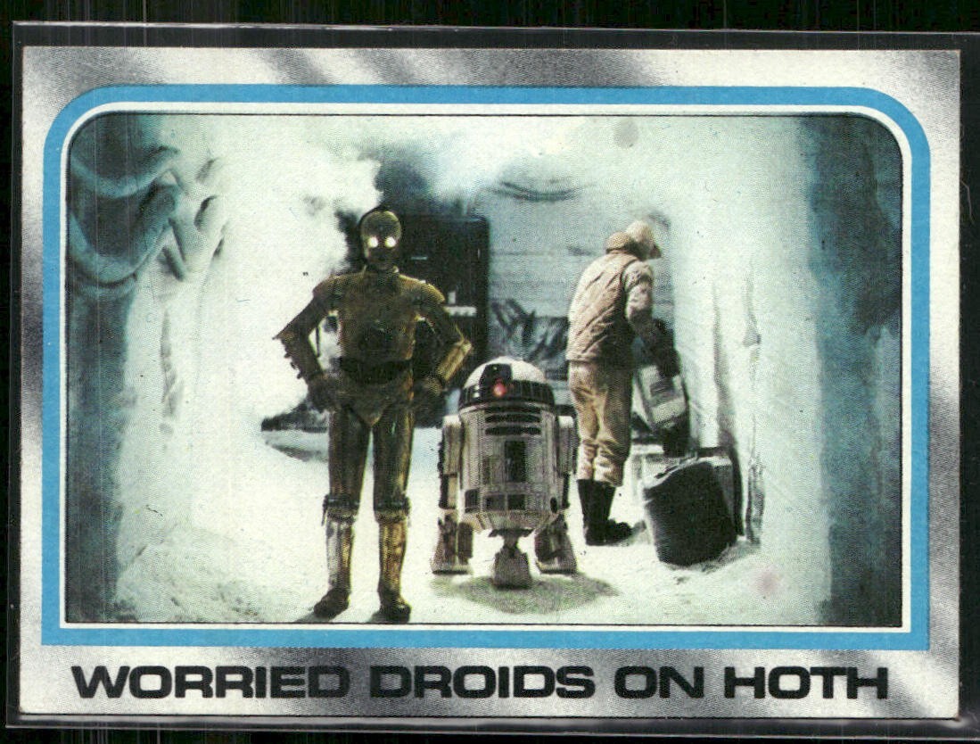 1980 Topps Star Wars Empire Strikes Back #154 – Worried Droids on Hoth