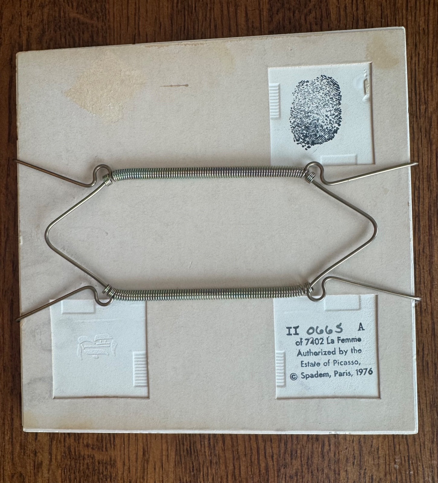1976 La Femme Estate of Pablo Picasso Paris 6″ Art Tile Set of 4