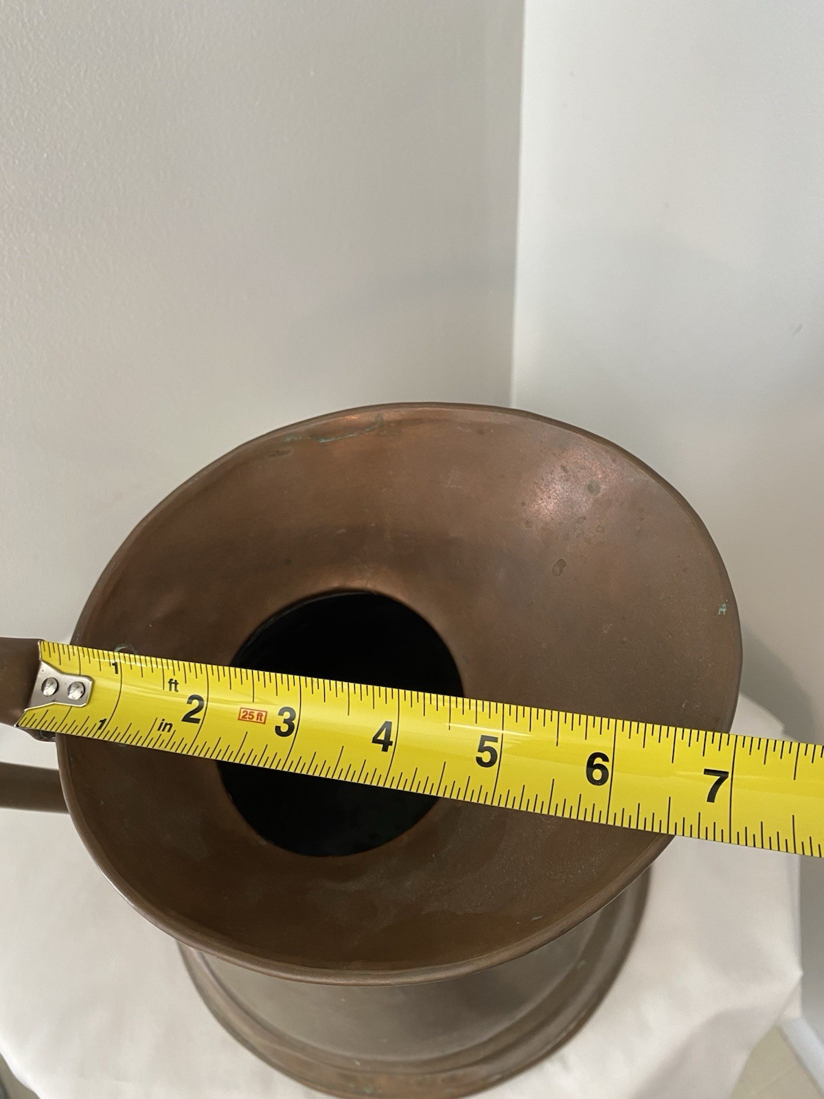ANTIQUE LARGE COPPER HAYSTACK MEASURING JUG 19TH CENTURY ENGLISH /PATINA