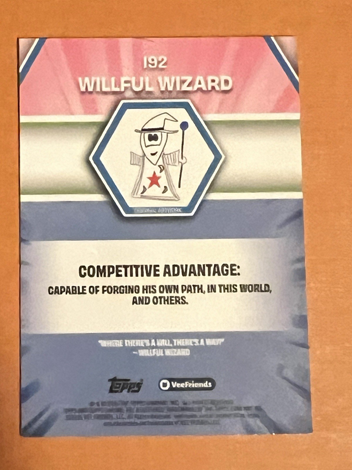 2026 Veefriends Willful Wizard /250 #192 First Chrome