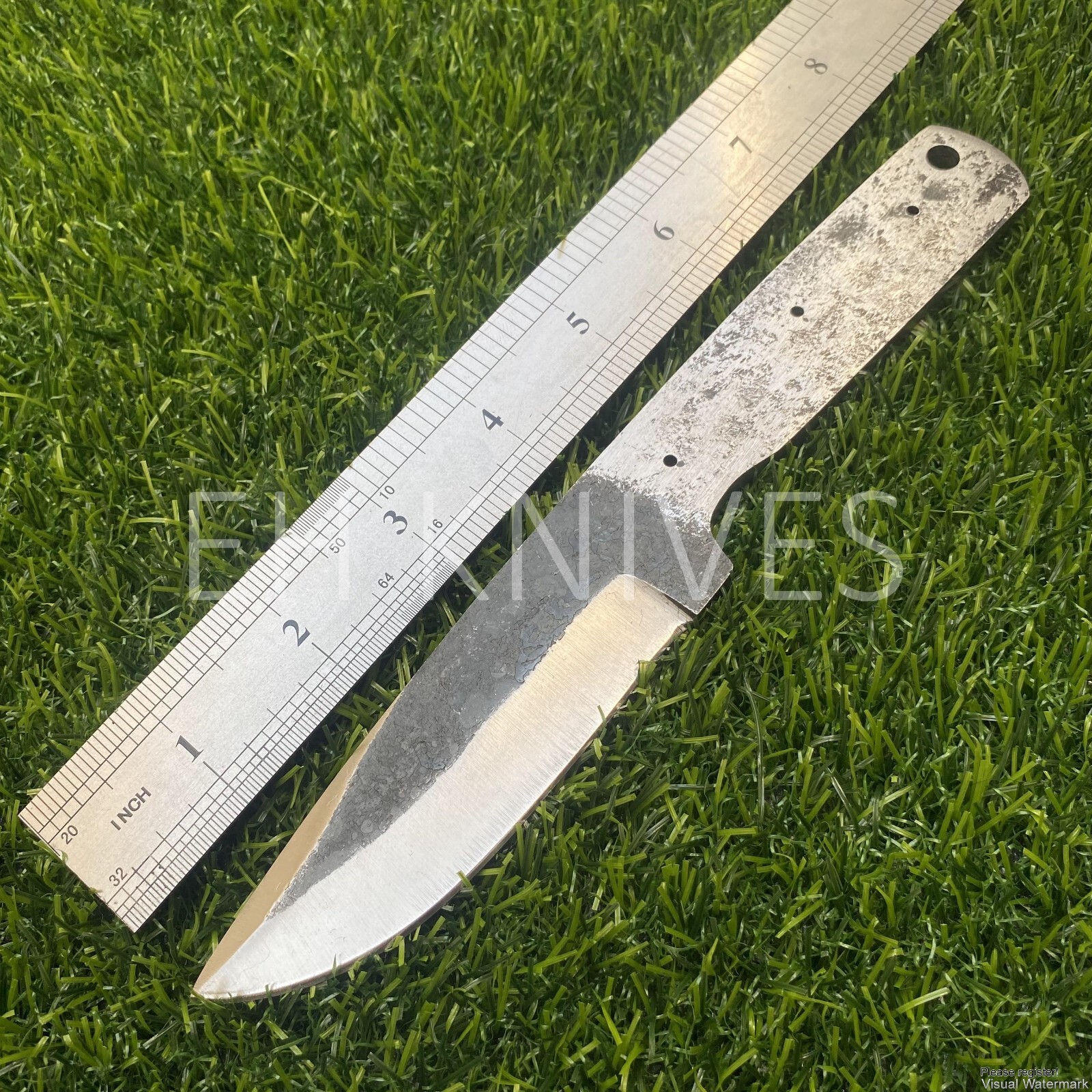 HANDMADE CARBON STEEL BLANK BLADE HUNTING/BOWIE SKINNER KNIFE MAKING SUPPLY 226