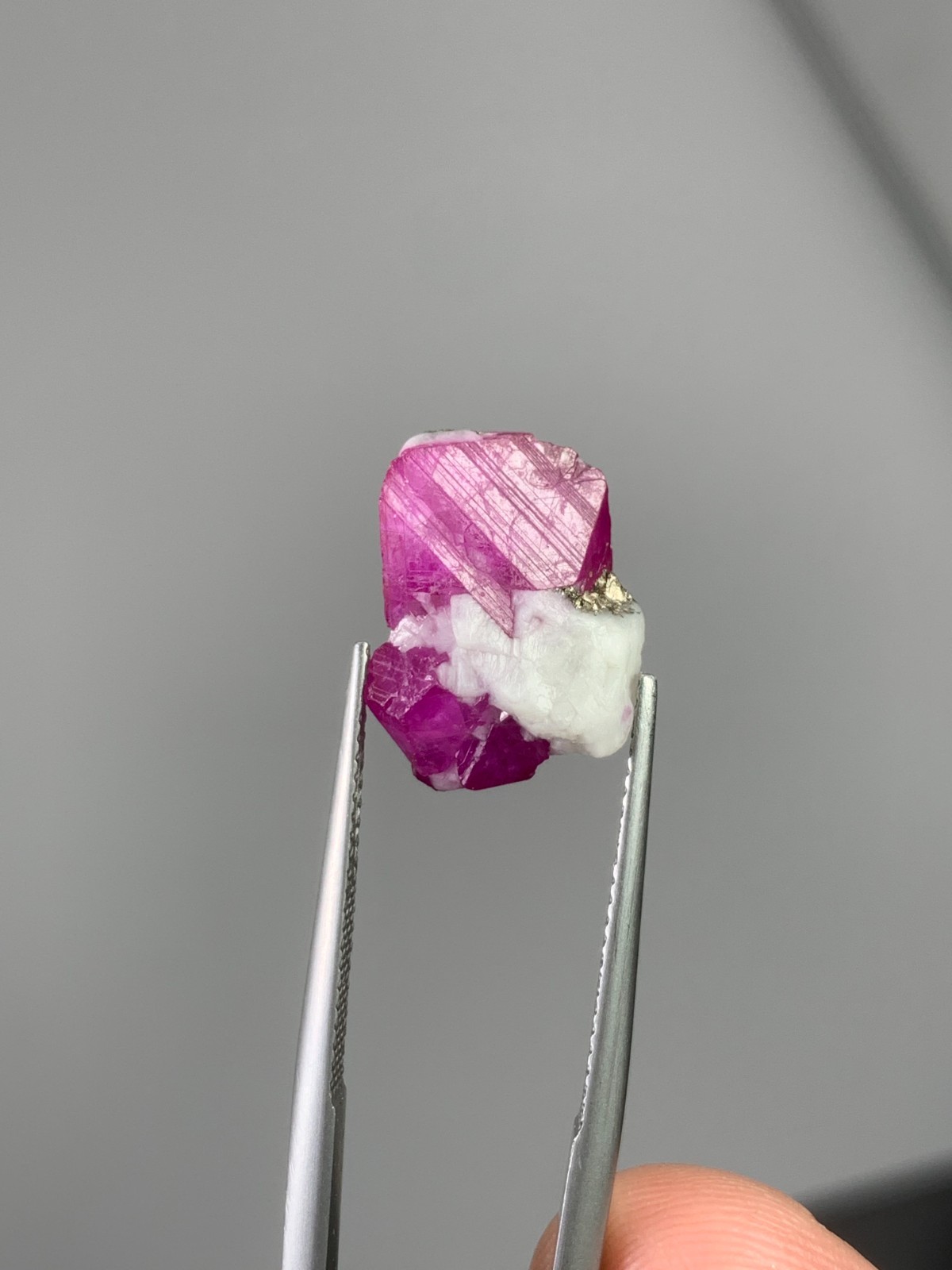 12.8ct Natural Ruby Crystal on Matrix Specimen – Jakdali Afghanistan Natural Gem