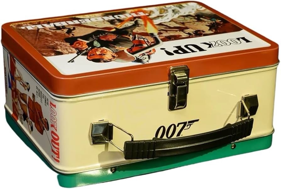 Factory Entertainment “Thunderball” James Bond 007 Metal Tin Tote Lunch Box