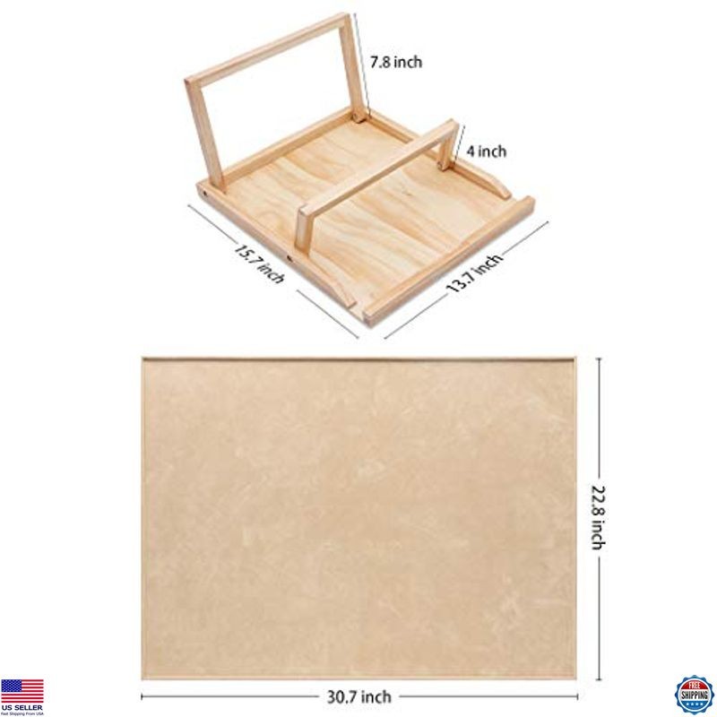 Becko 1000-Piece Jigsaw Puzzle Table with Adjustable Stand & Flannel Surface