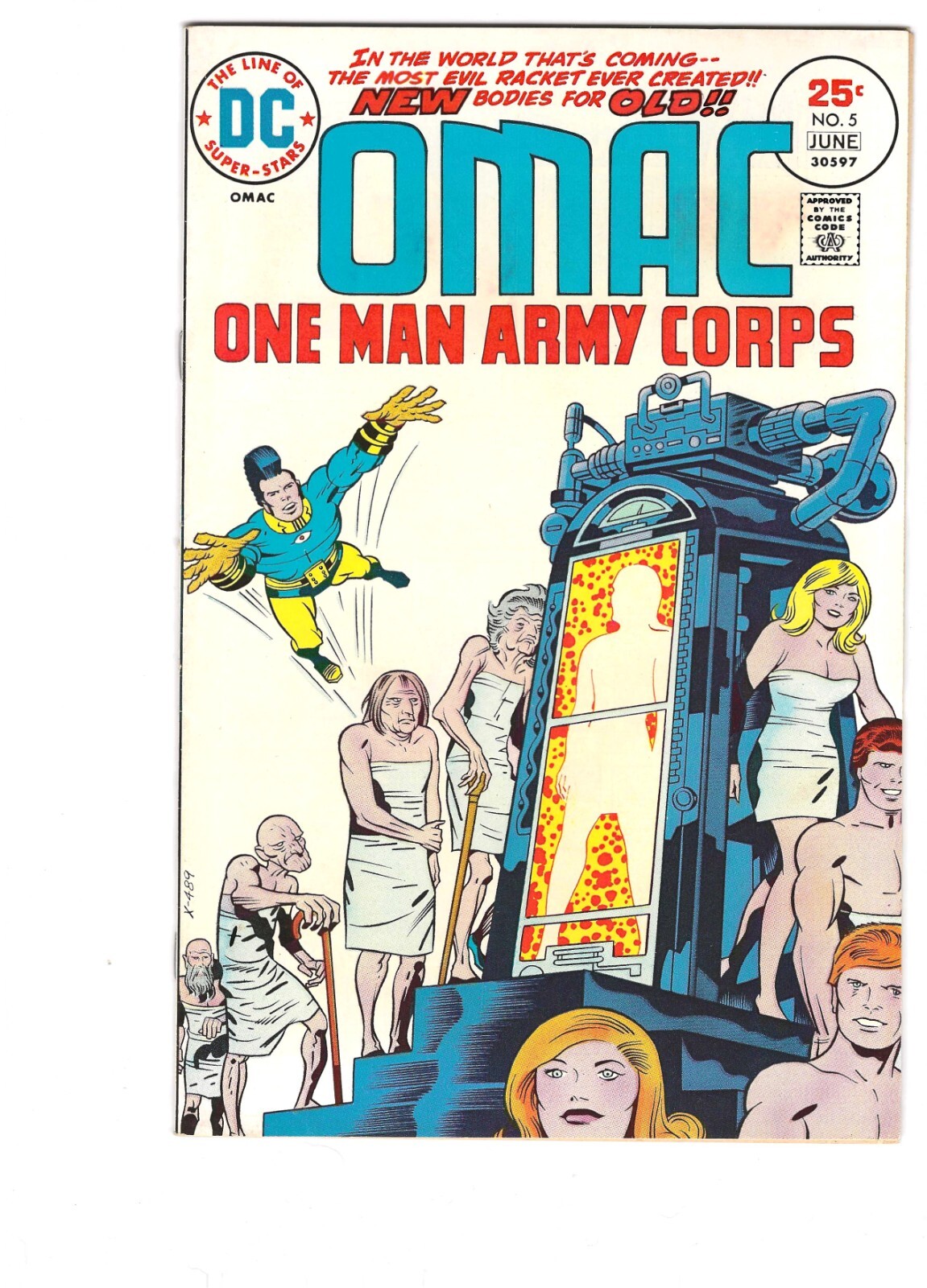 OMAC # 5 VF+/NM BRONZE AGE DC KIRBY