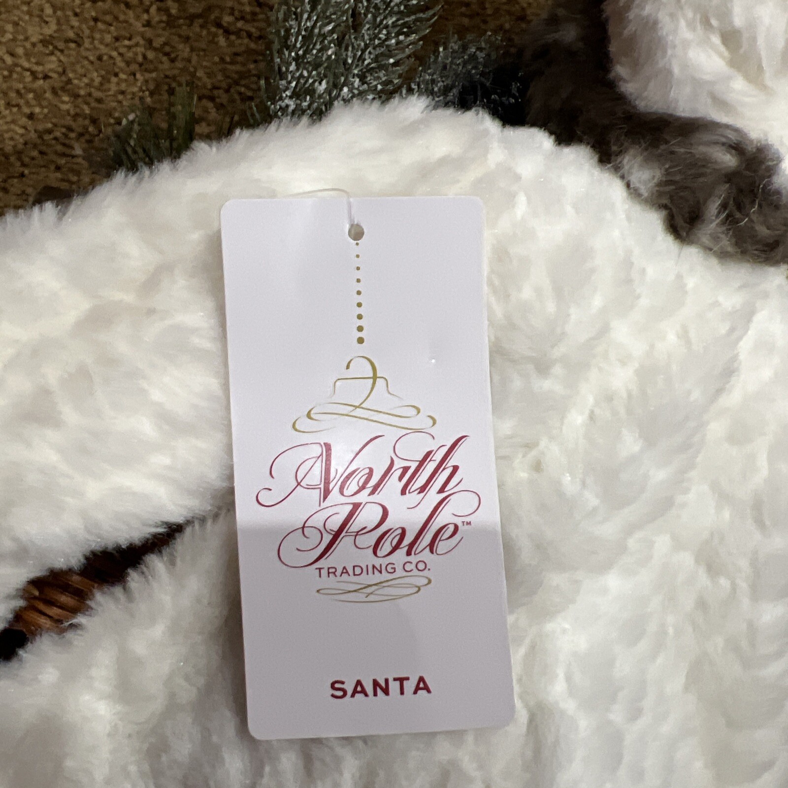 North Pole Trading Co Black Santa Clause New