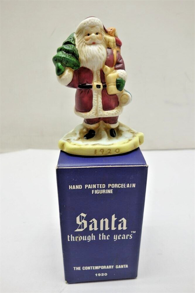 Santa Through The Years St. Nicholas 1920 Christmas porcelain figure (1990)