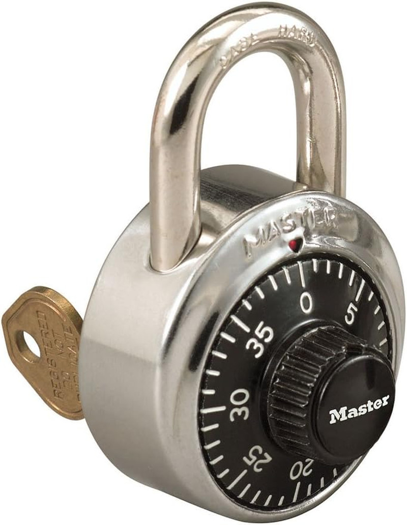 50 Pieces Master Lock Combination Padlocks plus 1 Key Total! Great for Schools