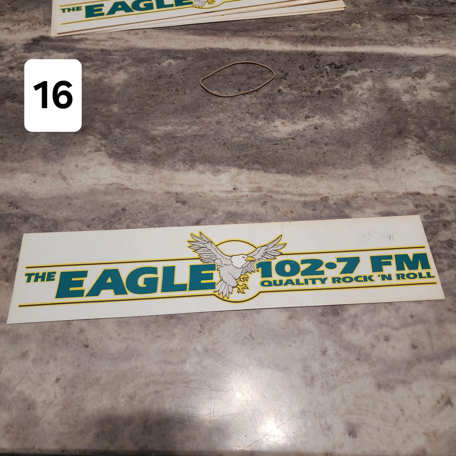 Classic ROCK 103, EAGLE, 96X Memphis Radio Station Stickers from 1980s-90s Era.