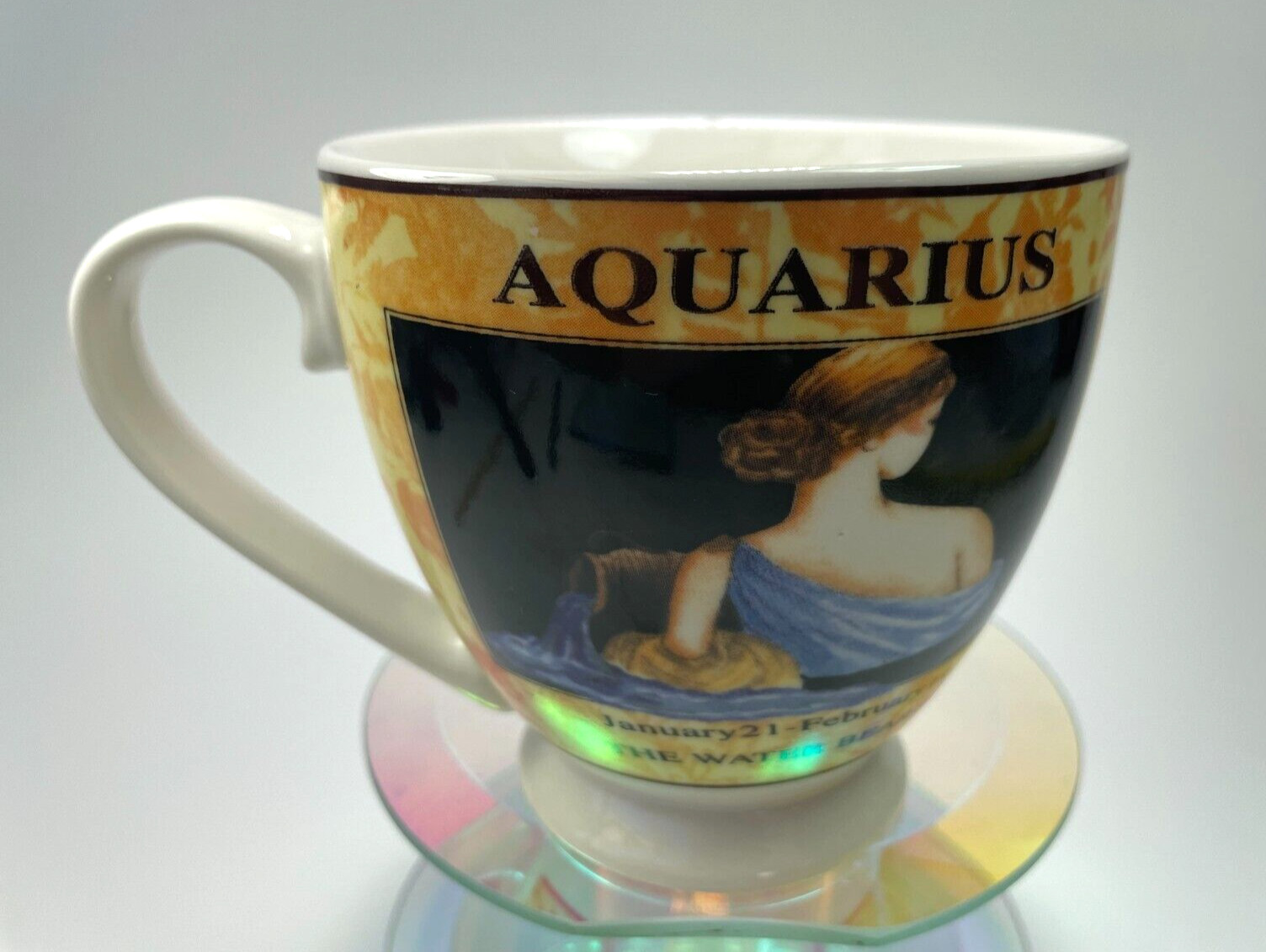 Aquarius Zodiac Coffee Mug 1-20 To 2-18 Birthday The Water Bearer 12 oz Cup B30